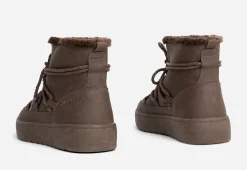 ATTITUDE ,Varmfodrade boots med snörning