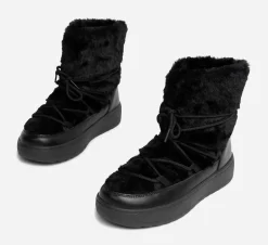 ATTITUDE ,Varmfodrade boots med snörning