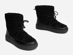 ATTITUDE ,Varmfodrade boots med snörning