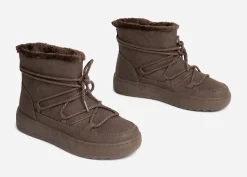 ATTITUDE ,Varmfodrade boots med snörning