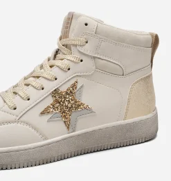 Barn DINSKO ,Höga sneakers med dragkedja