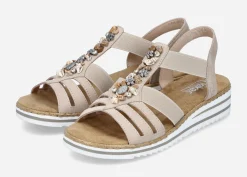 RIEKER ,Sandaler med remmar