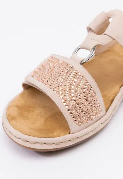 RIEKER ,Sandaler med remmar