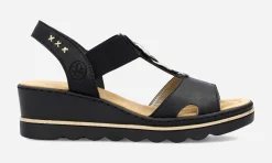 RIEKER ,Sandaletter med remmar