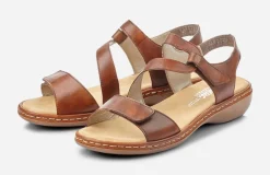 RIEKER ,Sandaletter med remmar